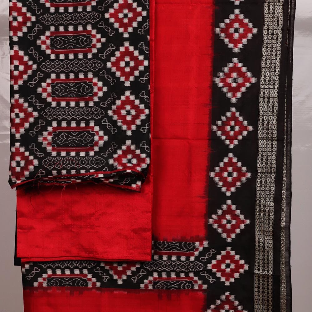 Handloom Sambalpuri Silk Dress Material Dress Material Handloom_Silk Priyadarshini Handloom