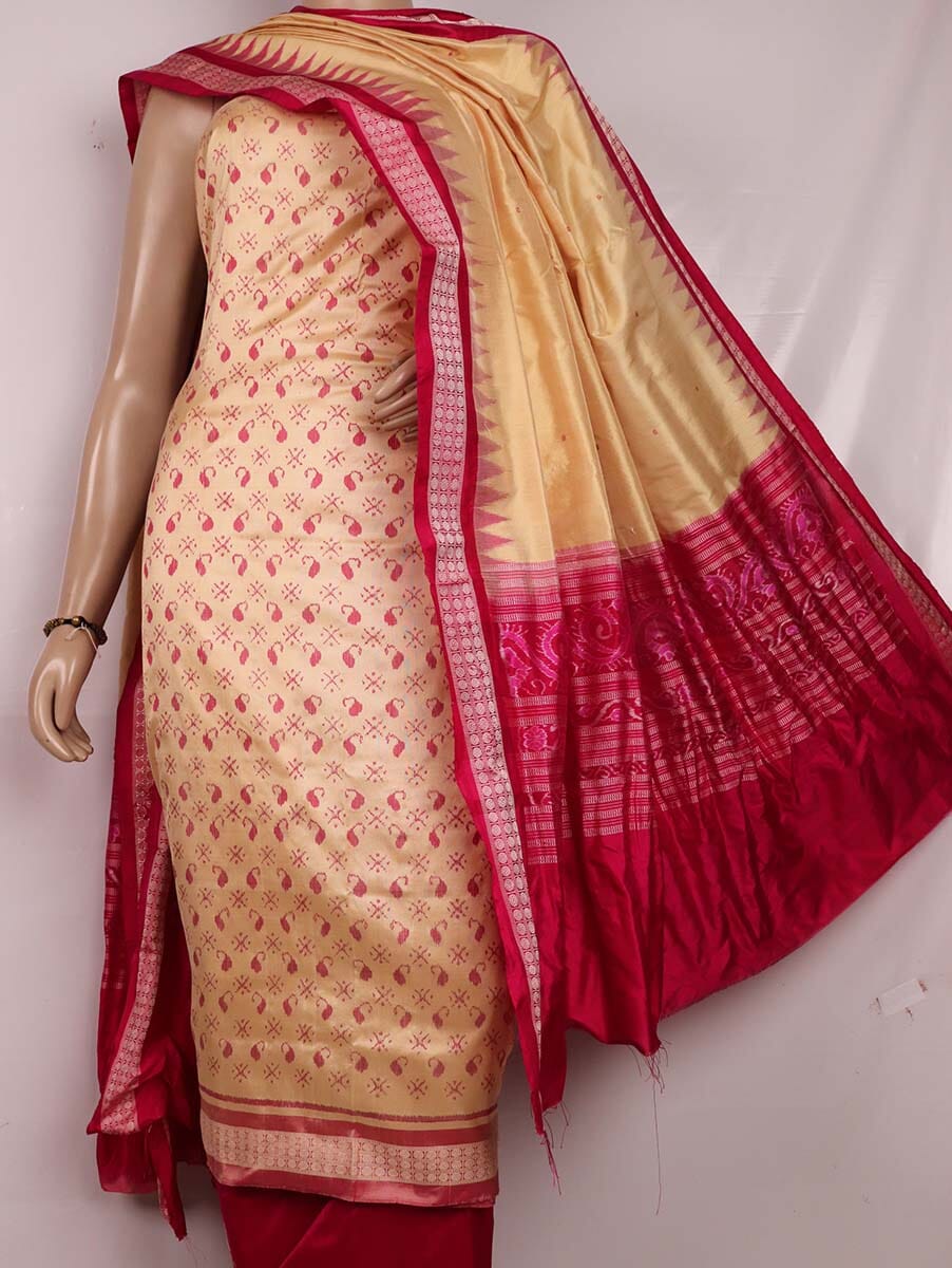 Handloom Sambalpuri Silk Dress Material Dress Material Handloom_Silk Priyadarshini Handloom 