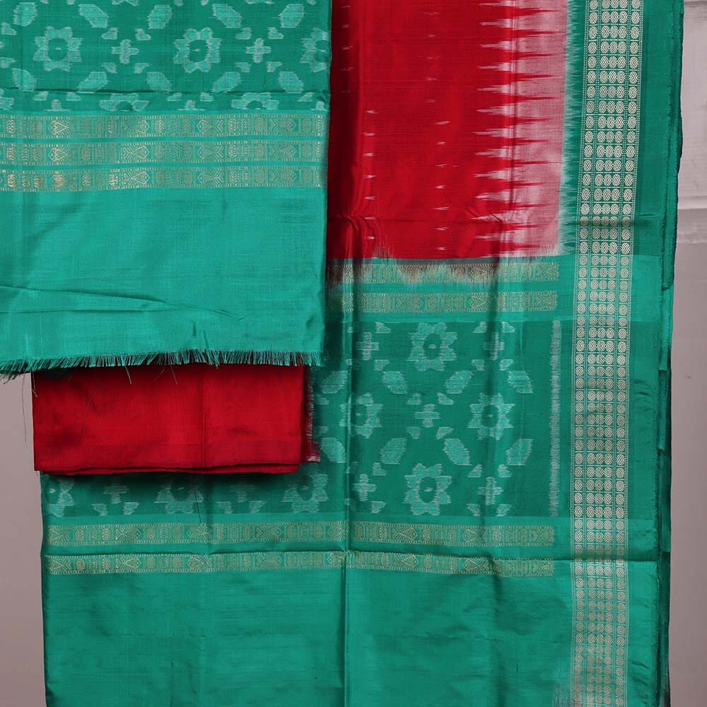 Handloom Sambalpuri Silk Dress Material Dress Material Handloom_Silk Priyadarshini Handloom