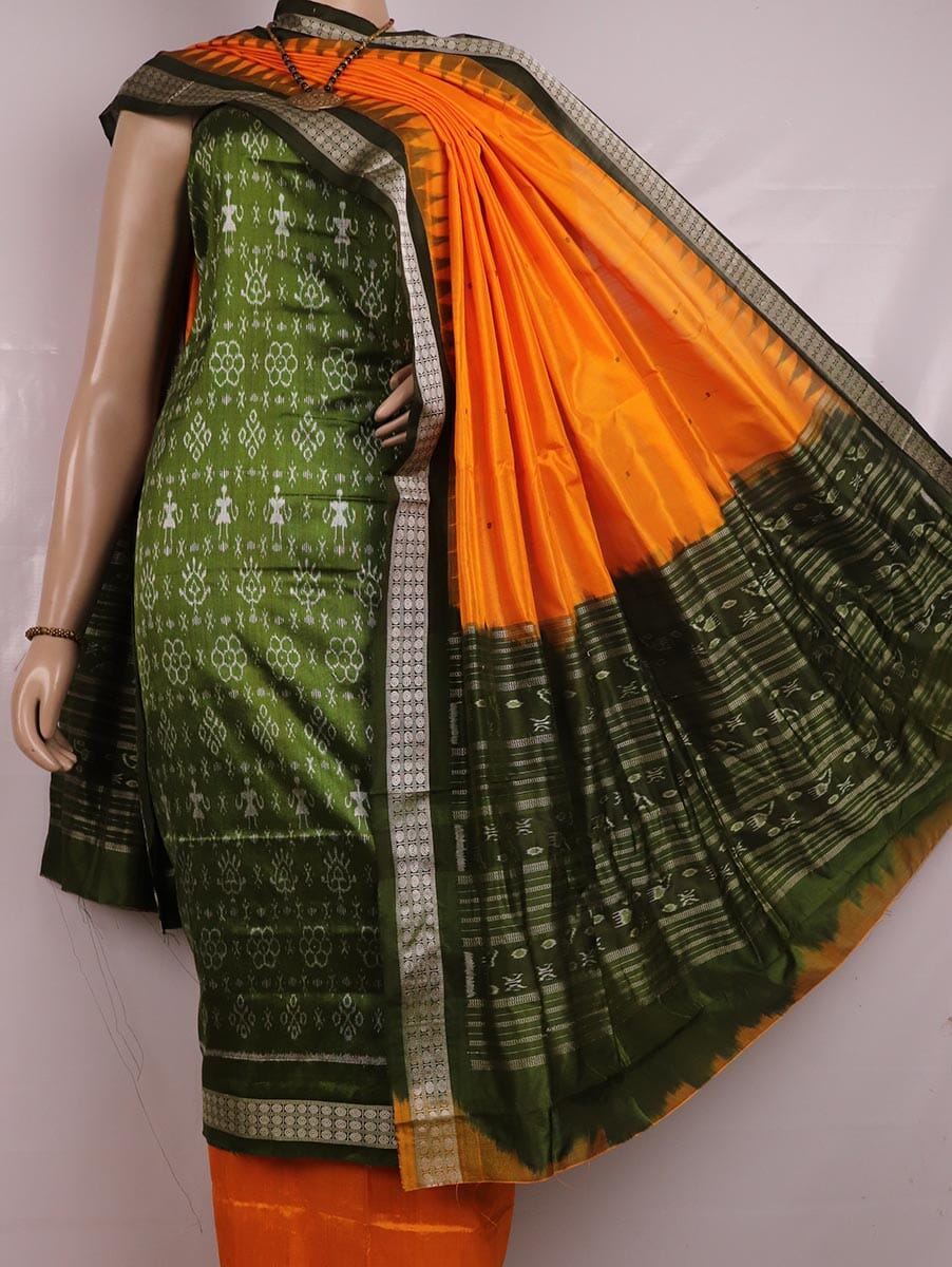 Handloom Sambalpuri Silk Dress Material Dress Material Handloom_Silk Priyadarshini Handloom