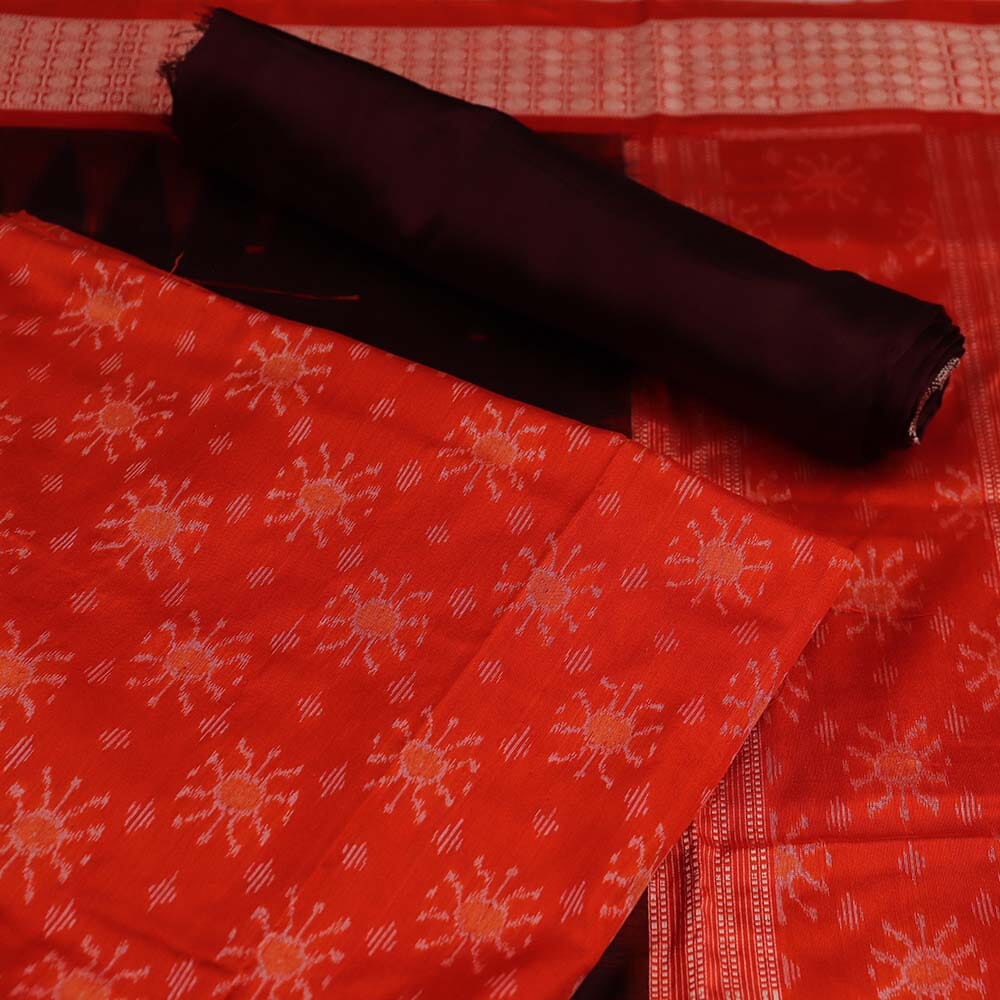 Handloom Sambalpuri Silk Dress Material Dress Material Handloom_Silk Priyadarshini Handloom