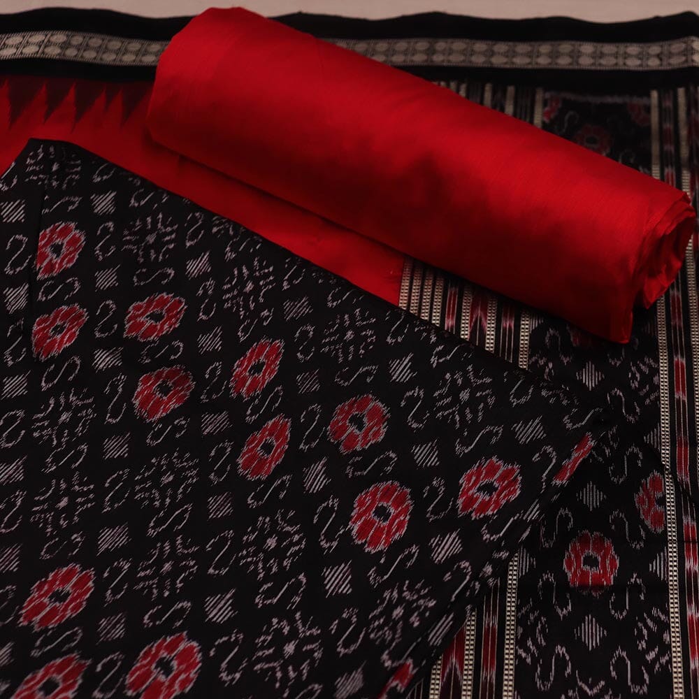 Priyadarshini Handloom, Sambalpuri Silk Handloom Dress Material, Unstitched Dress Material, Women's Dress Material, Silk Dress Material, Traditional Dress Material, Indian Dress Material, Sambalpuri Silk Handloom Dress Material for Women.