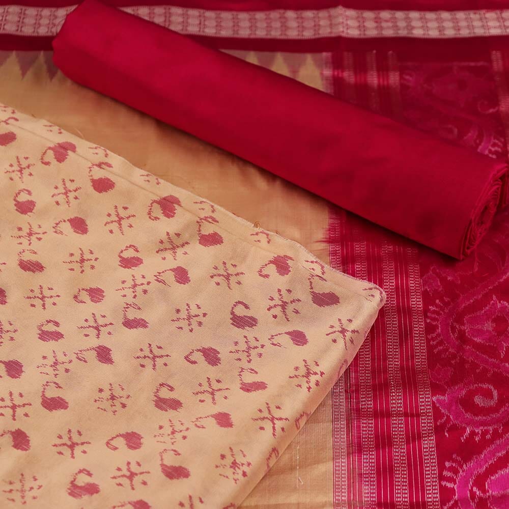 Handloom Sambalpuri Silk Dress Material Dress Material Handloom_Silk Priyadarshini Handloom
