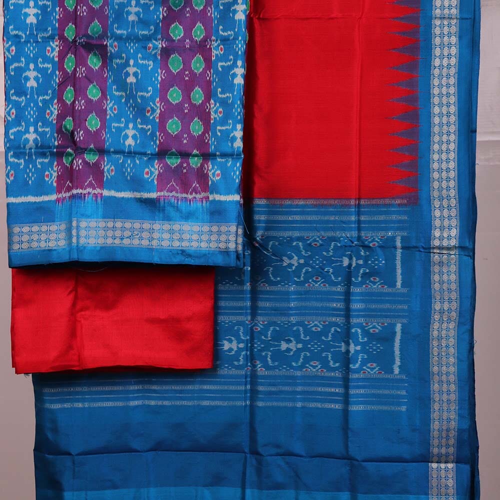 Handloom Sambalpuri Silk Dress Material Dress Material Handloom_Silk Priyadarshini Handloom