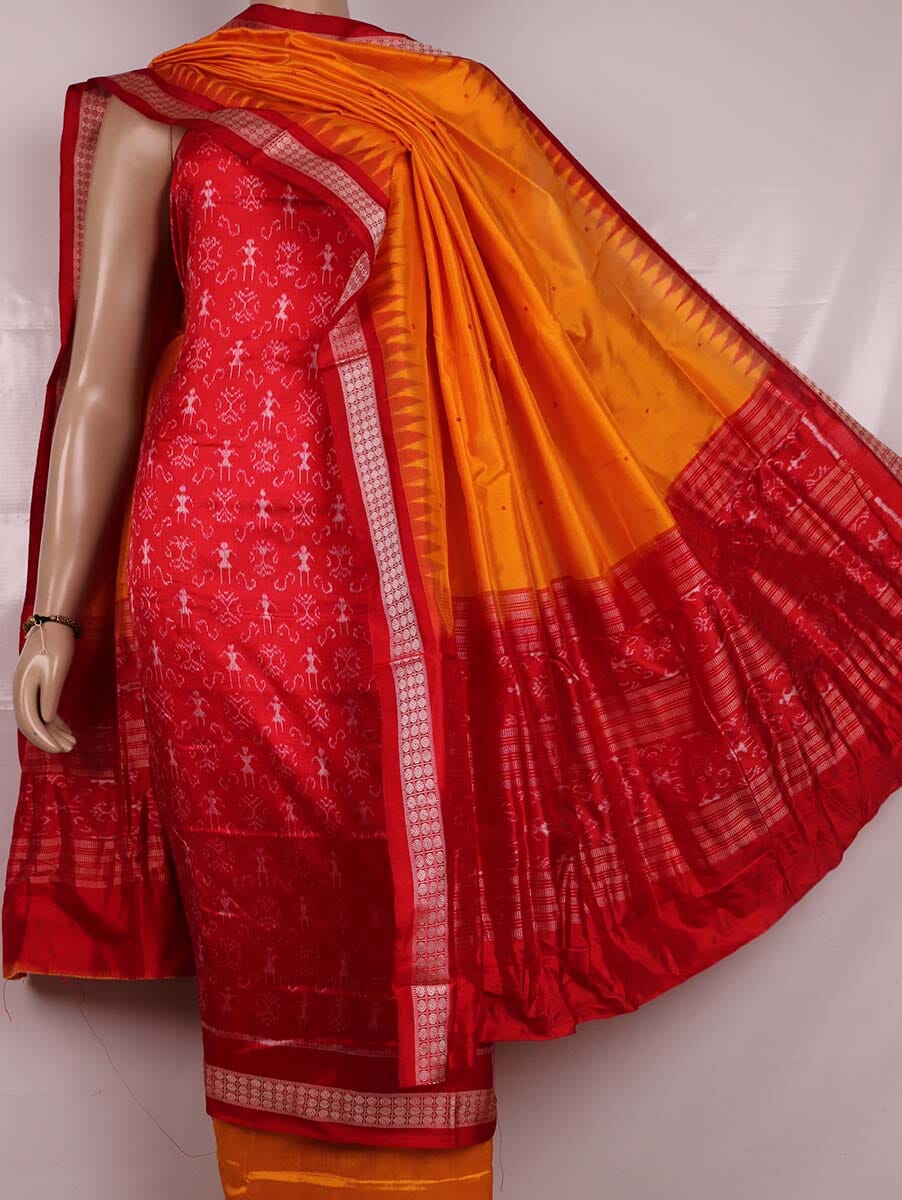 Handloom Sambalpuri Silk Dress Material Dress Material Handloom_Silk Priyadarshini Handloom