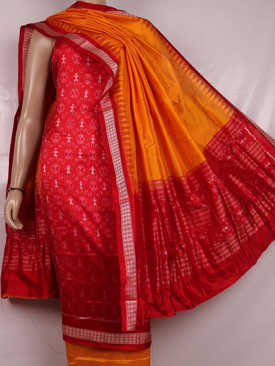 Handloom Sambalpuri Silk Dress Material Dress Material Handloom_Silk Priyadarshini Handloom 