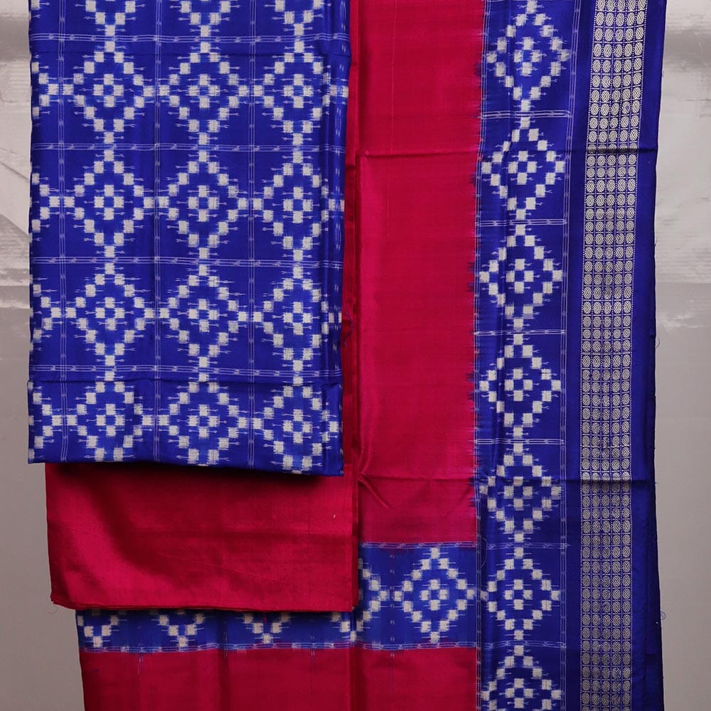 Handloom Sambalpuri Silk Dress Material Dress Material Handloom_Silk Priyadarshini Handloom