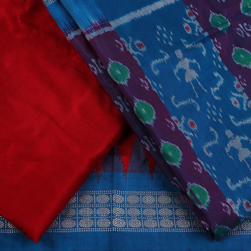 Handloom Sambalpuri Silk Dress Material Dress Material Handloom_Silk Priyadarshini Handloom