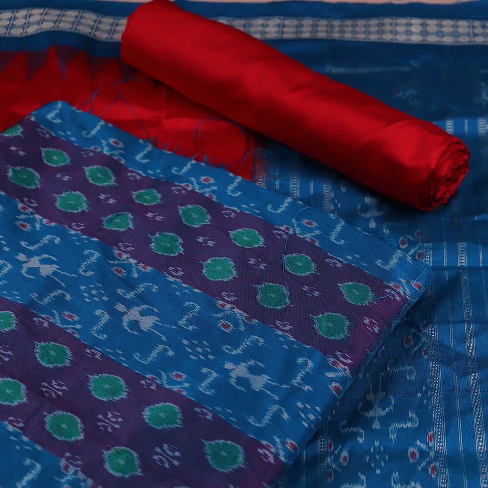 Handloom Sambalpuri Silk Dress Material Dress Material Handloom_Silk Priyadarshini Handloom