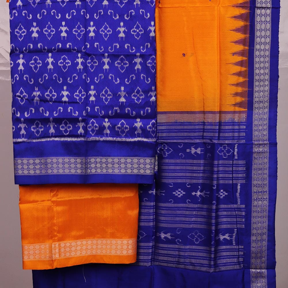 Handloom Sambalpuri Silk Dress Material Dress Material Handloom_Silk Priyadarshini Handloom