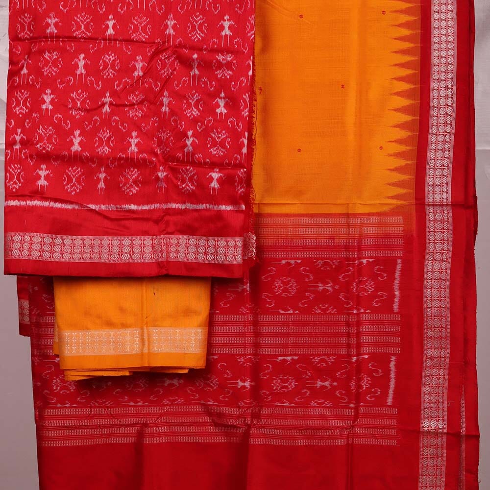 Handloom Sambalpuri Silk Dress Material Dress Material Handloom_Silk Priyadarshini Handloom