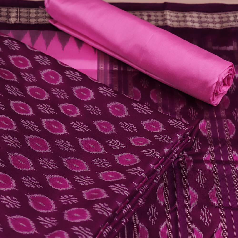 Handloom Sambalpuri Silk Dress Material Dress Material Handloom_Silk Priyadarshini Handloom 