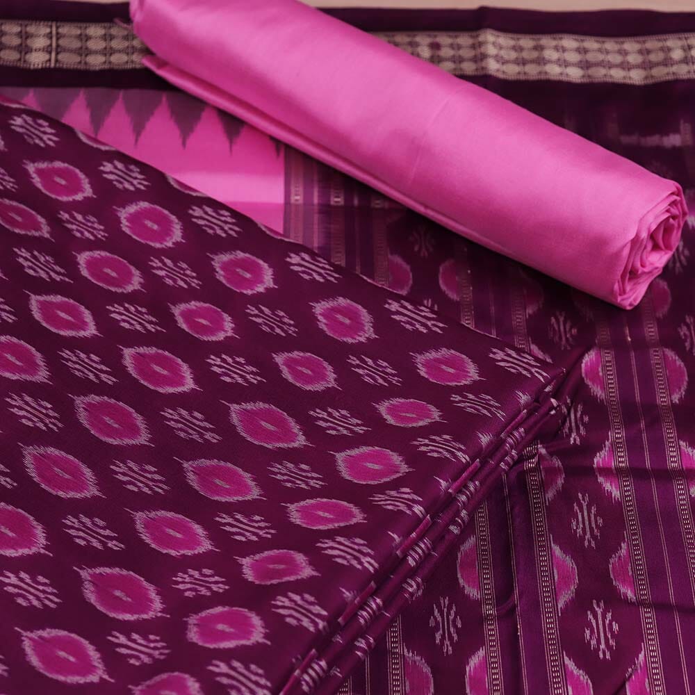 Handloom Sambalpuri Silk Dress Material Dress Material Handloom_Silk Priyadarshini Handloom