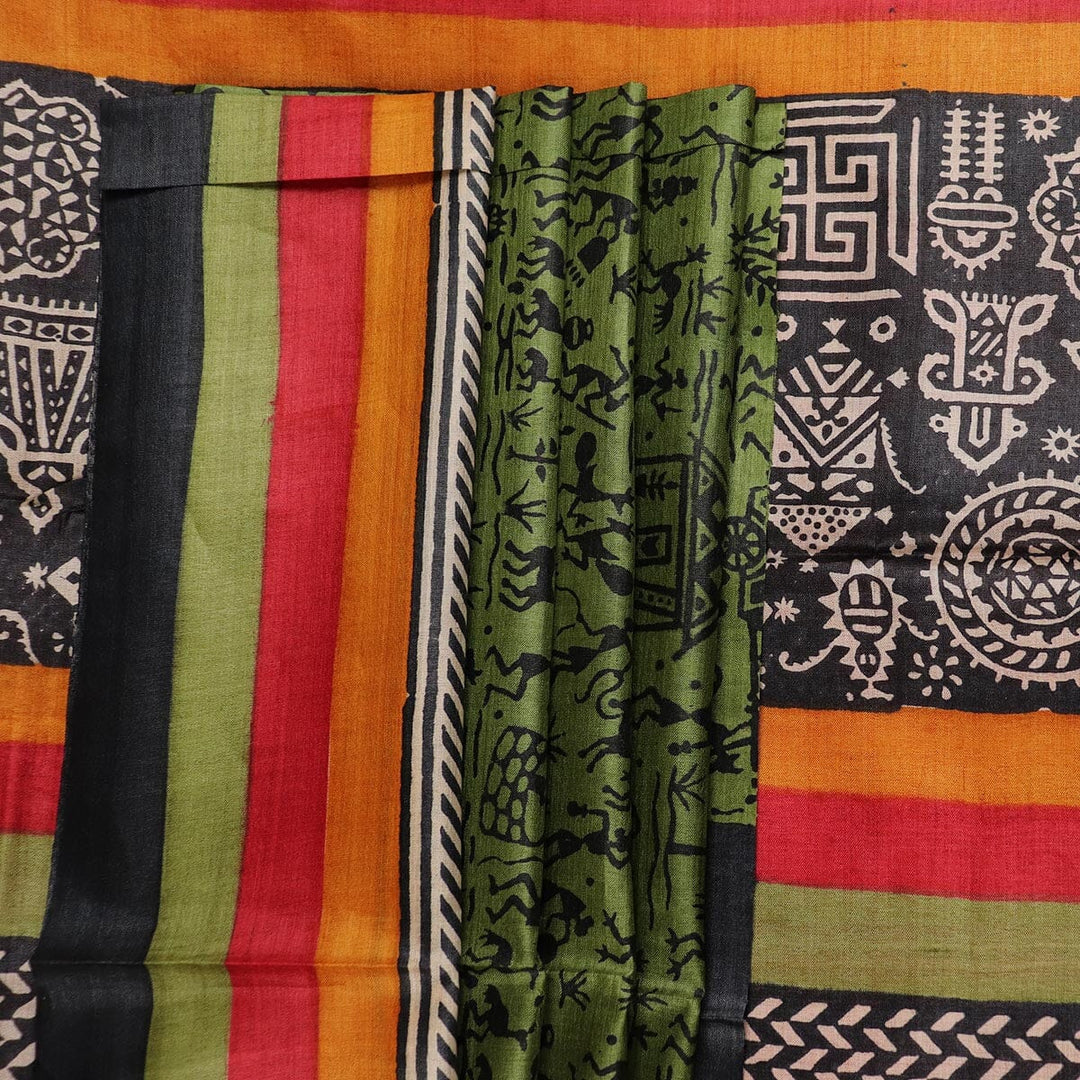 Handloom Sambalpuri Tusser Saree Handloom Saree_Tussser Silk Priyadarshini Handloom