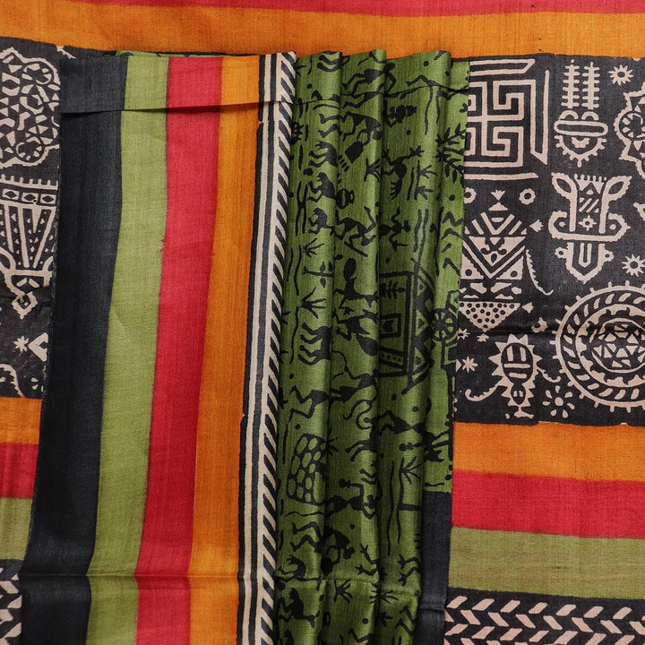 Handloom Sambalpuri Tusser Saree Handloom Saree_Tussser Silk Priyadarshini Handloom