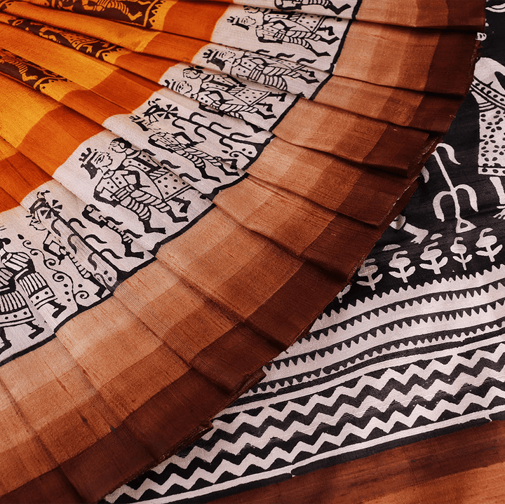 Handloom Sambalpuri Tusser Saree Handloom Saree_Tussser Silk Priyadarshini Handloom 