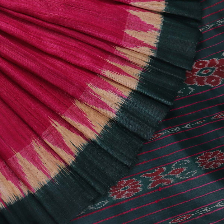 Handloom Sambalpuri Tusser Saree Handloom Saree_Tussser Silk Priyadarshini Handloom 