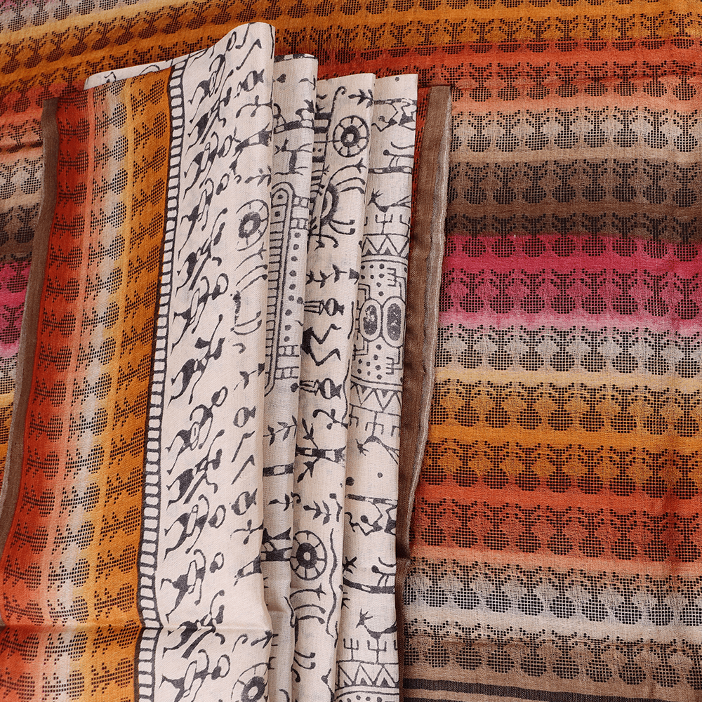 Handloom Sambalpuri Tusser Saree Handloom Saree_Tussser Silk Priyadarshini Handloom