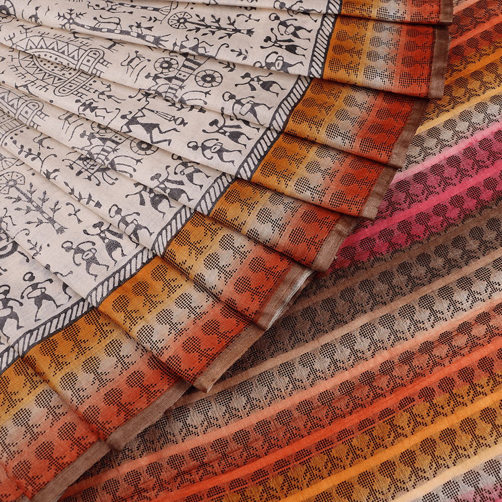 Handloom Sambalpuri Tusser Saree Handloom Saree_Tussser Silk Priyadarshini Handloom 