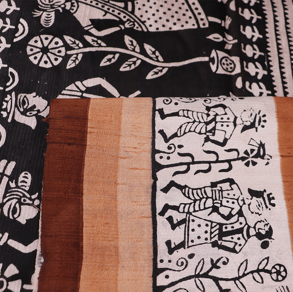 Handloom Sambalpuri Tusser Saree Handloom Saree_Tussser Silk Priyadarshini Handloom