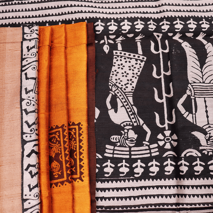 Handloom Sambalpuri Tusser Saree Handloom Saree_Tussser Silk Priyadarshini Handloom