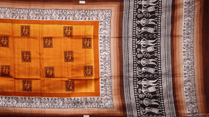 Handloom Sambalpuri Tusser Saree Handloom Saree_Tussser Silk Priyadarshini Handloom 