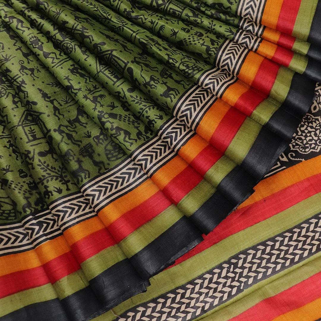 Handloom Sambalpuri Tusser Saree Handloom Saree_Tussser Silk Priyadarshini Handloom