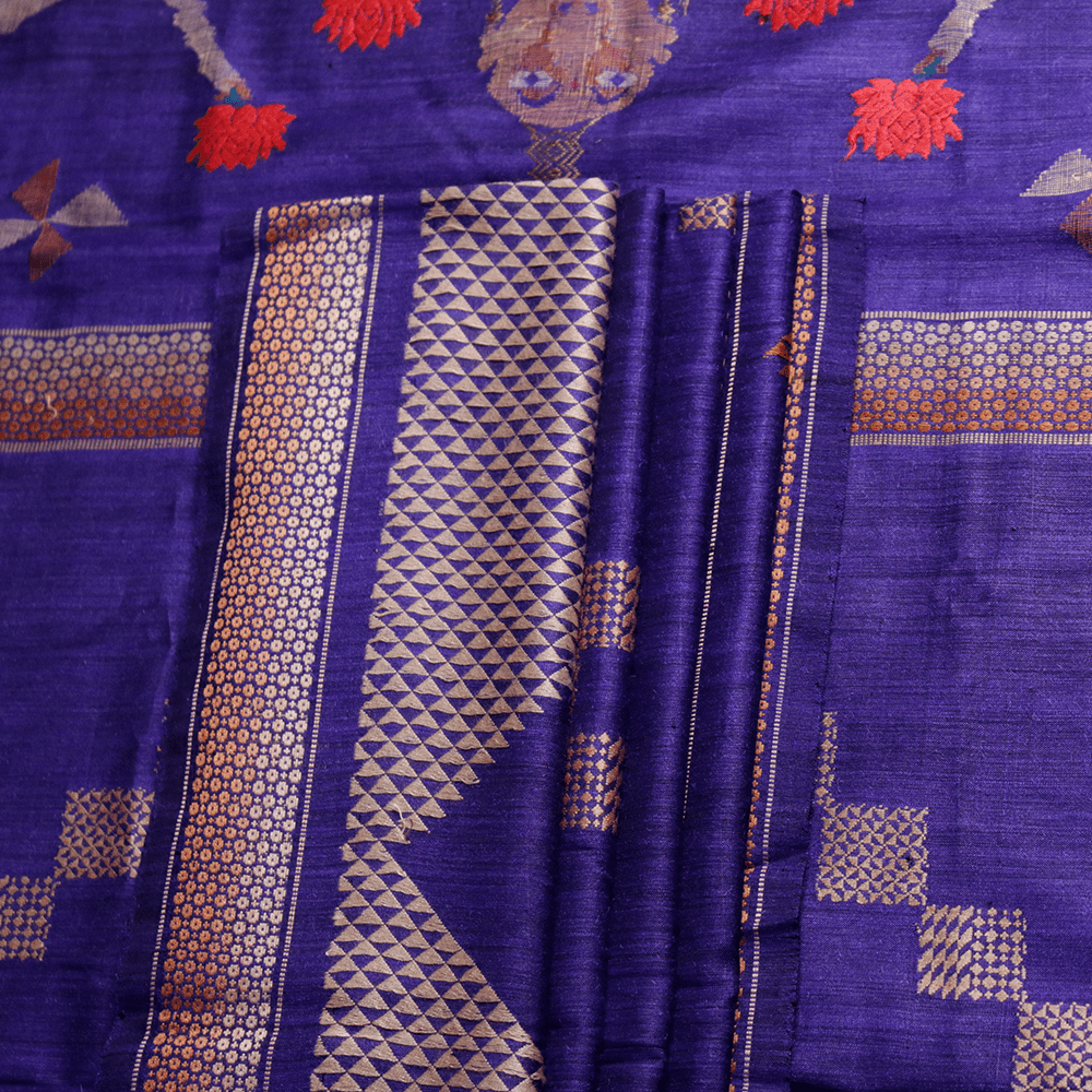 Handloom Sambalpuri Tusser Saree Handloom Saree_Tussser Silk Priyadarshini Handloom 