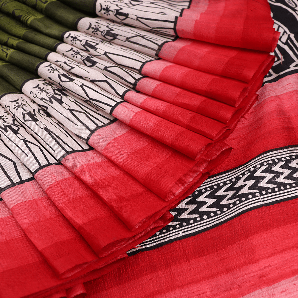 Handloom Sambalpuri Tusser Saree Handloom Saree_Tussser Silk Priyadarshini Handloom