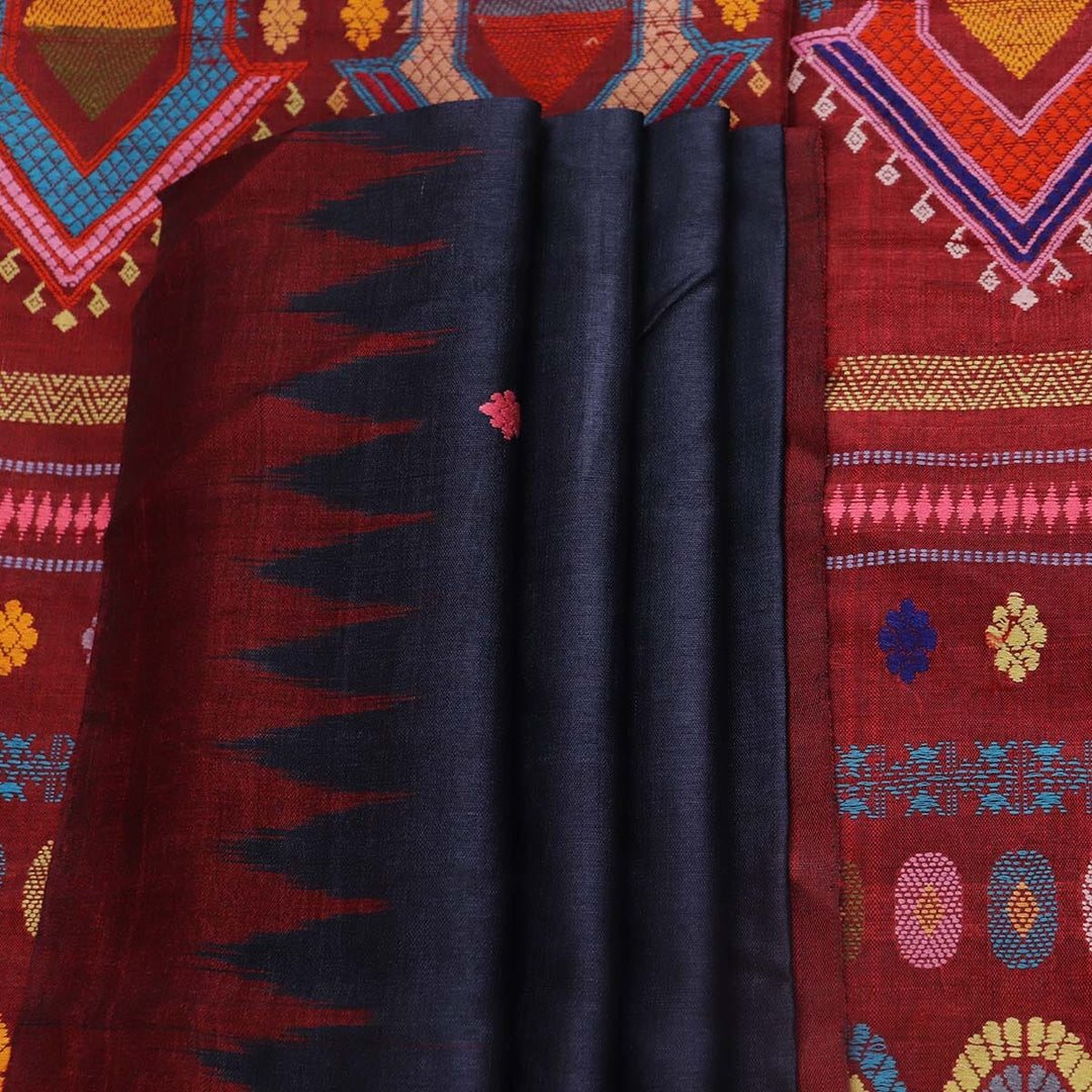 Handloom Sambalpuri Tusser Saree Handloom Saree_Tussser Silk Priyadarshini Handloom 