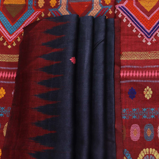 Handloom Sambalpuri Tusser Saree Handloom Saree_Tussser Silk Priyadarshini Handloom