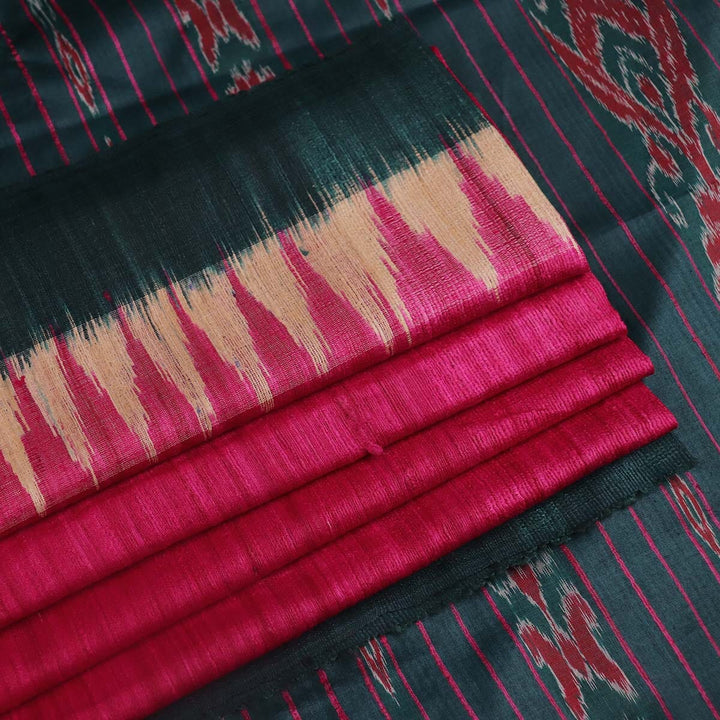 Handloom Sambalpuri Tusser Saree Handloom Saree_Tussser Silk Priyadarshini Handloom 