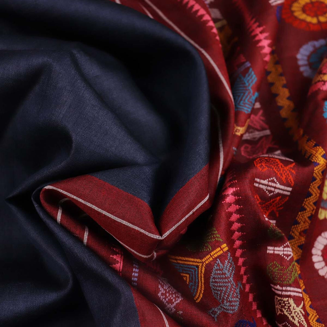 Handloom Sambalpuri Tusser Saree Handloom Saree_Tussser Silk Priyadarshini Handloom
