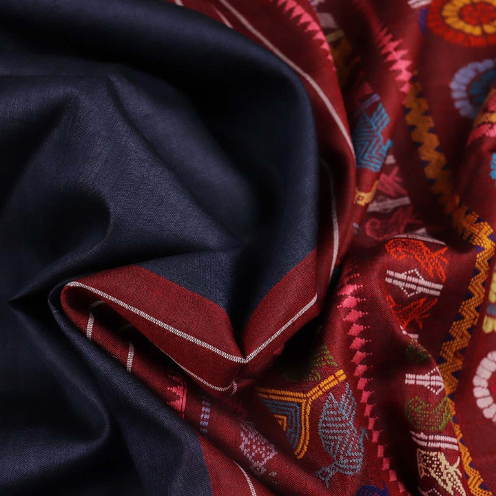 Handloom Sambalpuri Tusser Saree Handloom Saree_Tussser Silk Priyadarshini Handloom