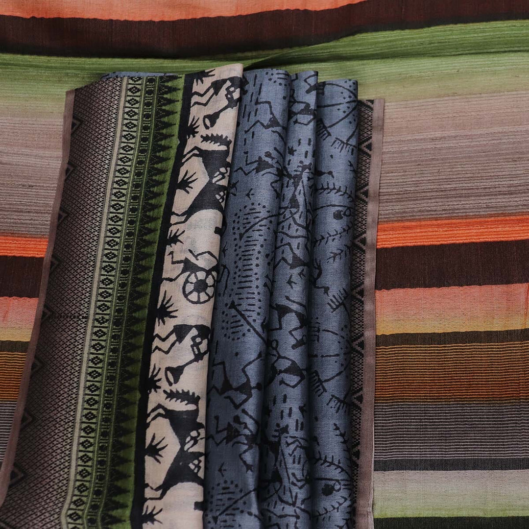 Handloom Sambalpuri Tusser Saree Handloom Saree_Tussser Silk Priyadarshini Handloom