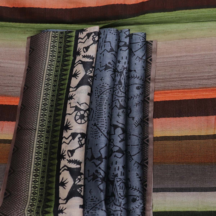 Handloom Sambalpuri Tusser Saree Handloom Saree_Tussser Silk Priyadarshini Handloom