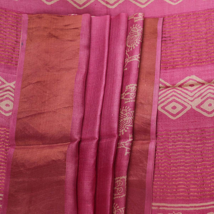 Handloom Sambalpuri Tusser Saree Handloom Saree_Tussser Silk Priyadarshini Handloom