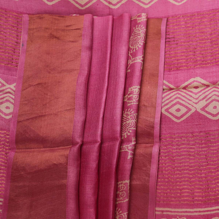 Handloom Sambalpuri Tusser Saree Handloom Saree_Tussser Silk Priyadarshini Handloom 