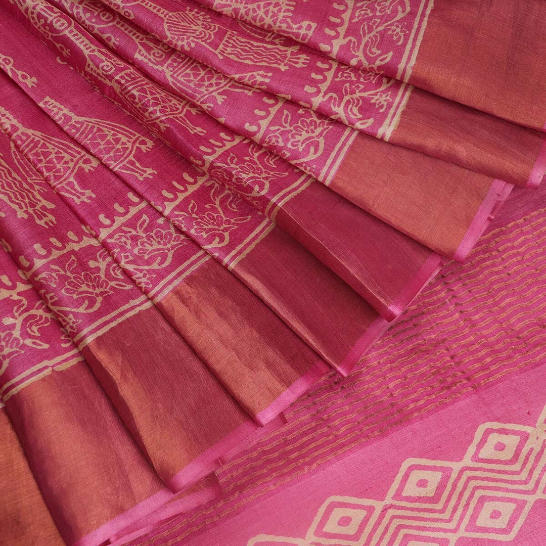 Handloom Sambalpuri Tusser Saree Handloom Saree_Tussser Silk Priyadarshini Handloom 