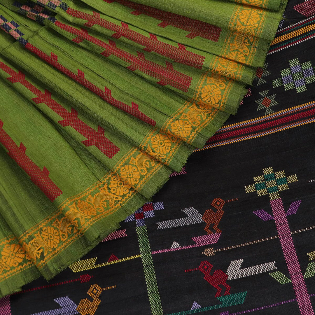 Handloom Sambalpuri Tusser Saree Handloom Saree_Tussser Silk Priyadarshini Handloom 