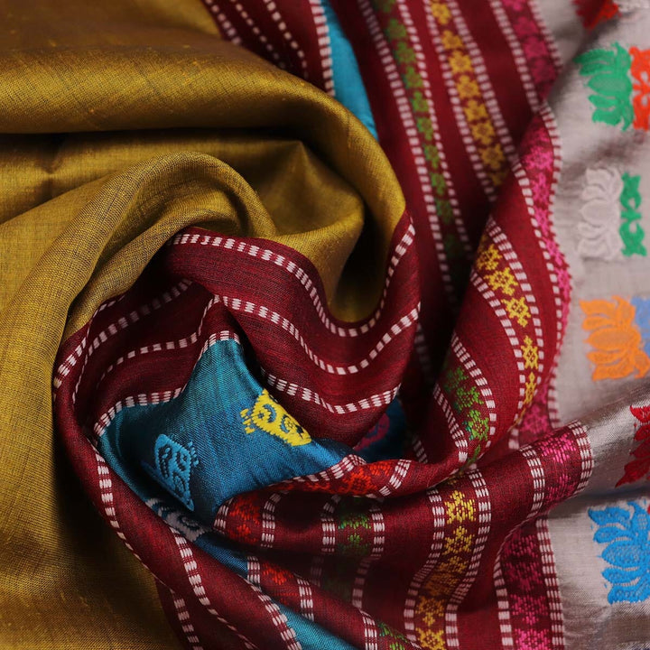 Handloom Sambalpuri Tusser Saree Handloom Saree_Tussser Silk Priyadarshini Handloom 