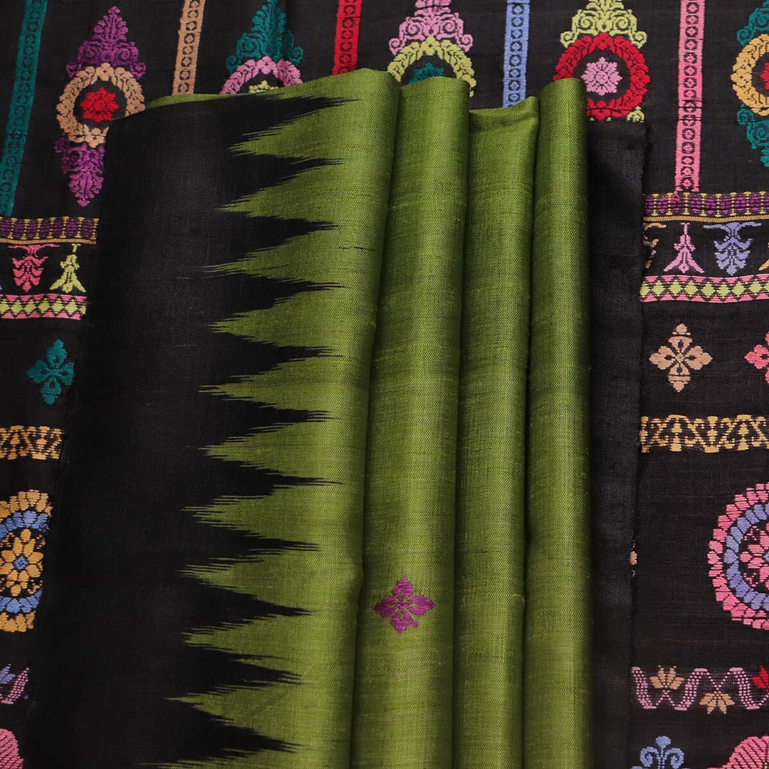 Handloom Sambalpuri Tusser Saree Handloom Saree_Tussser Silk Priyadarshini Handloom 