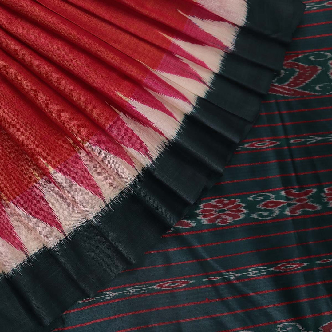 Handloom Sambalpuri Tusser Saree Handloom Saree_Tussser Silk Priyadarshini Handloom 