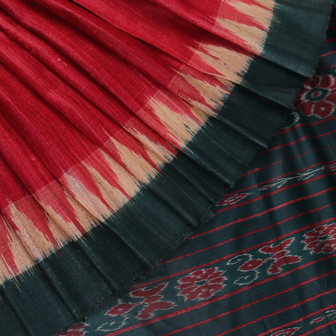 Handloom Sambalpuri Tusser Saree Handloom Saree_Tussser Silk Priyadarshini Handloom 