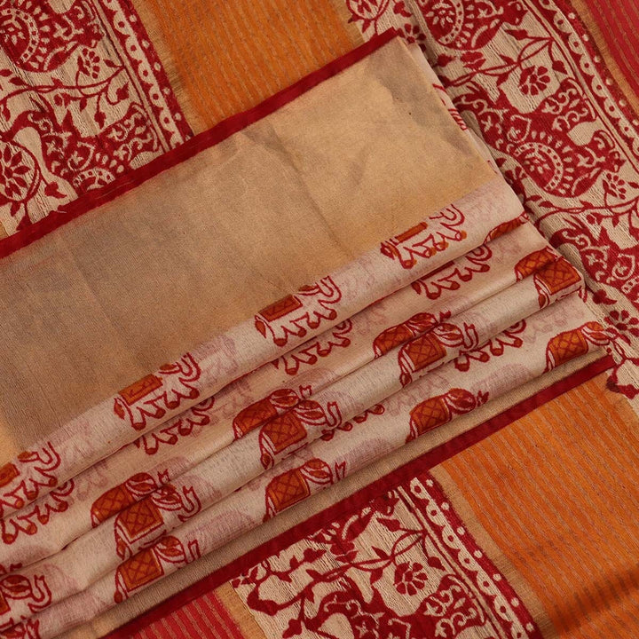 Handloom Sambalpuri Tusser Saree Handloom Saree_Tussser Silk Priyadarshini Handloom