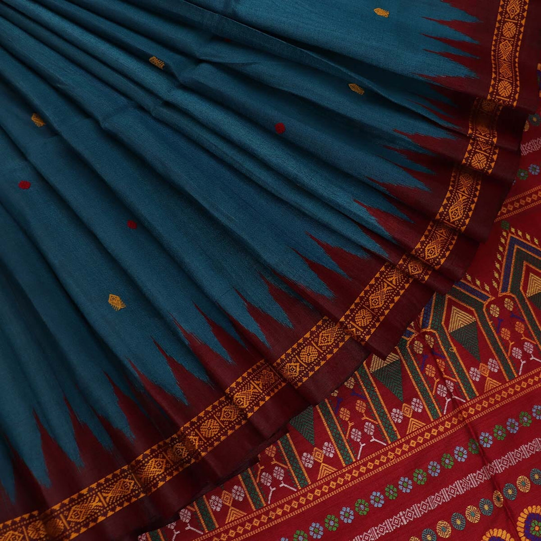 Handloom Sambalpuri Tusser Saree Handloom Saree_Tussser Silk Priyadarshini Handloom 