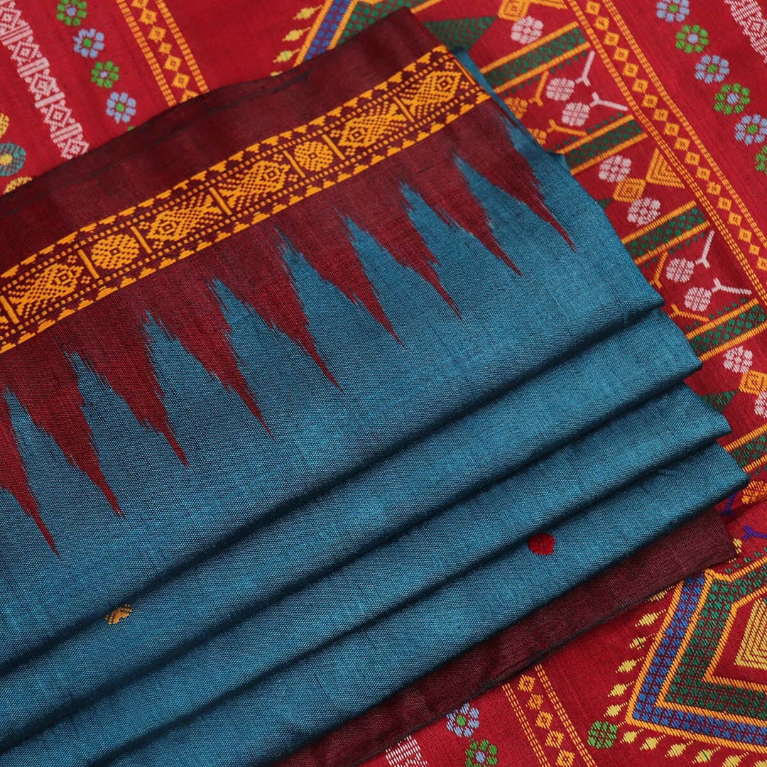 Handloom Sambalpuri Tusser Saree Handloom Saree_Tussser Silk Priyadarshini Handloom