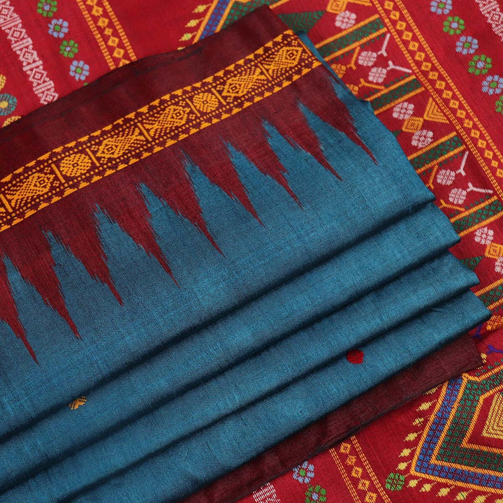 Handloom Sambalpuri Tusser Saree Handloom Saree_Tussser Silk Priyadarshini Handloom