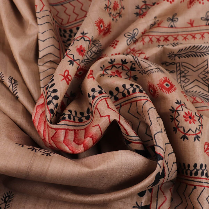 Handloom Sambalpuri Tusser Saree Handloom Saree_Tussser Silk Priyadarshini Handloom