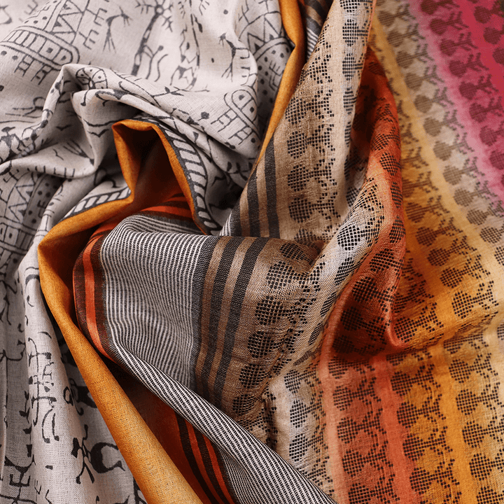 Handloom Sambalpuri Tusser Saree Handloom Saree_Tussser Silk Priyadarshini Handloom